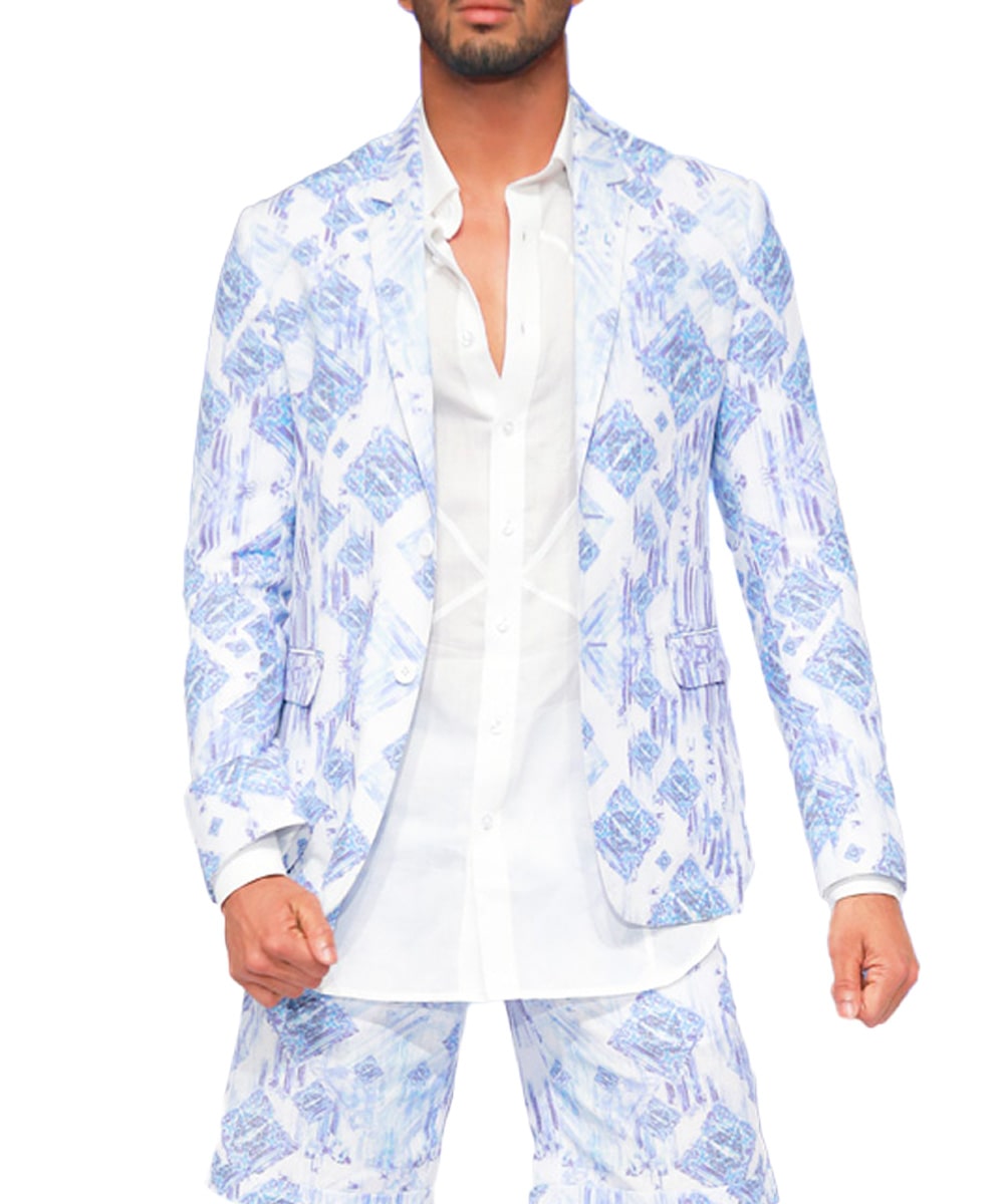 Custom Digitally Printed Linen Jacket