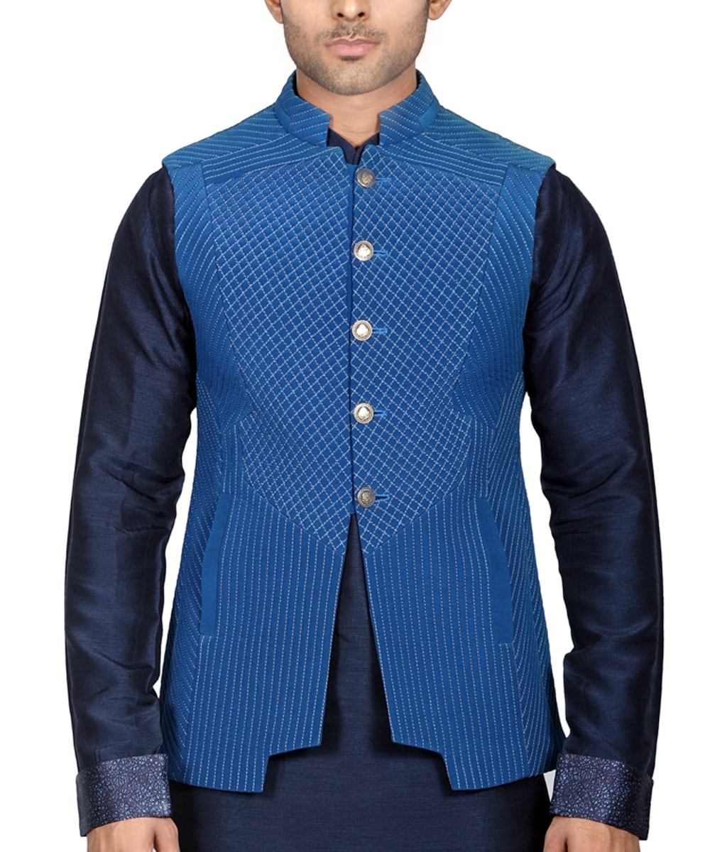 Signature Royal Blue cut & sew and Quilted Bandi