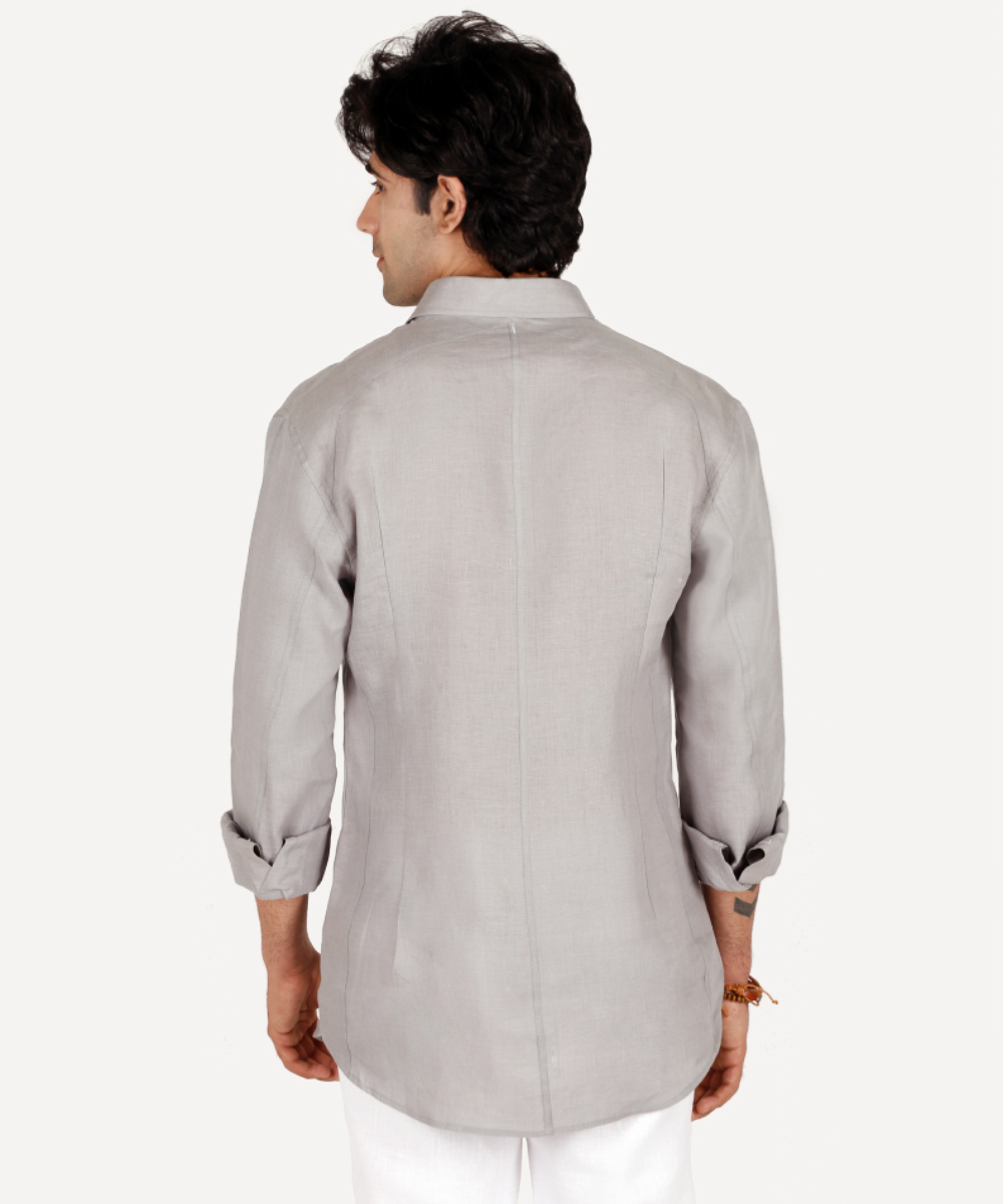 Premium Italian linen cut and sew signature shirt