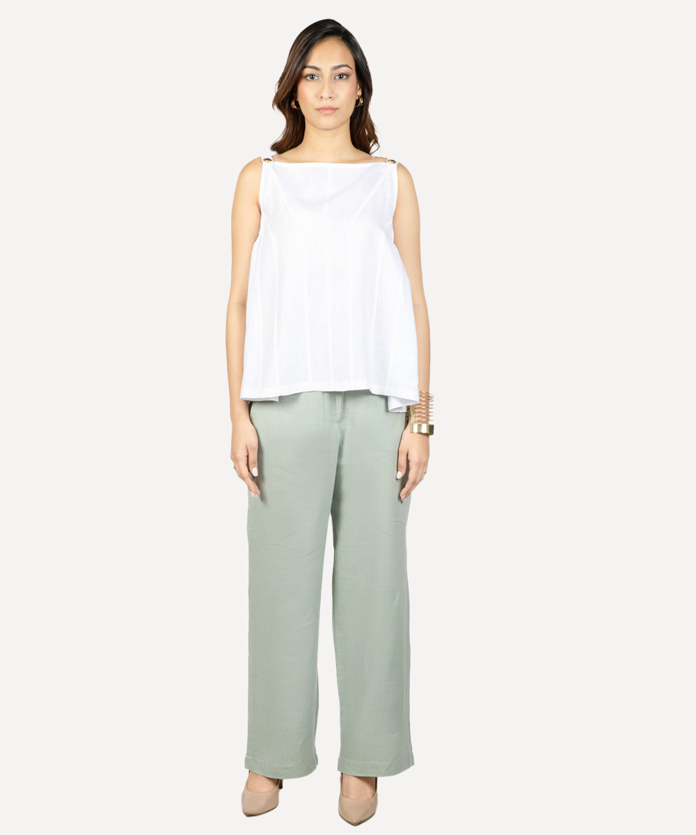 Italian Linen Gurkha Trouser in Cream - 30 / Cream / PA992806-805 | White  pants men, White blazer men, Leather loafers outfit