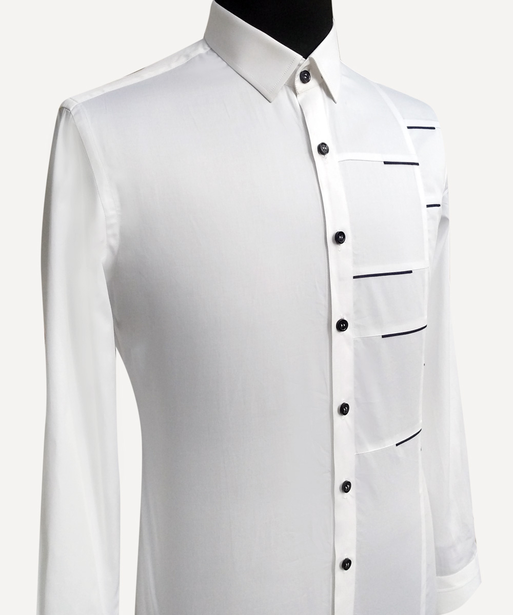 White Cut & Sew Shirt